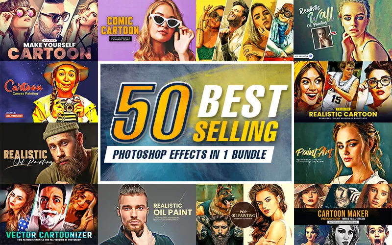 50 best selling photoshop effects