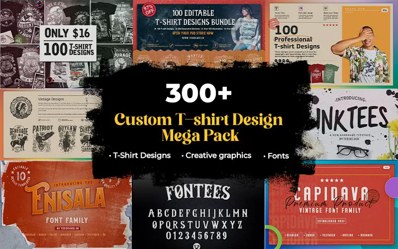 Custom T-shirt design bundle